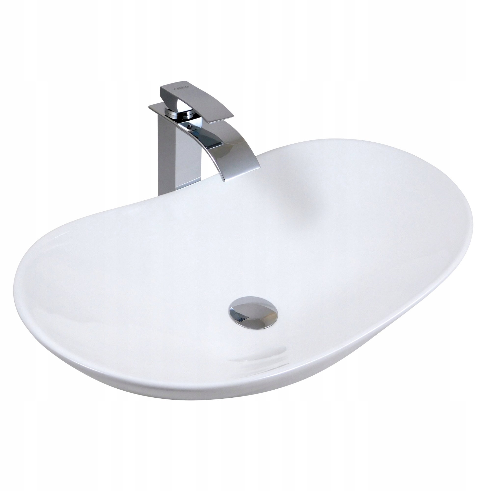 Umywalka nablatowa Estiva FABA White biała 60,5x30x16 cm
