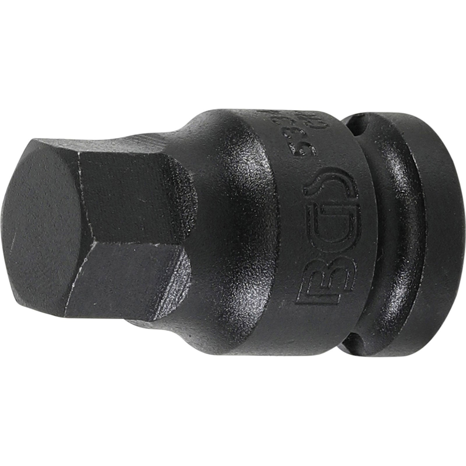 BGS technic BGS 5334-H17 - Inserto per punte di forza, 12,5 mm (1/2"), esagono incassato 17 mm