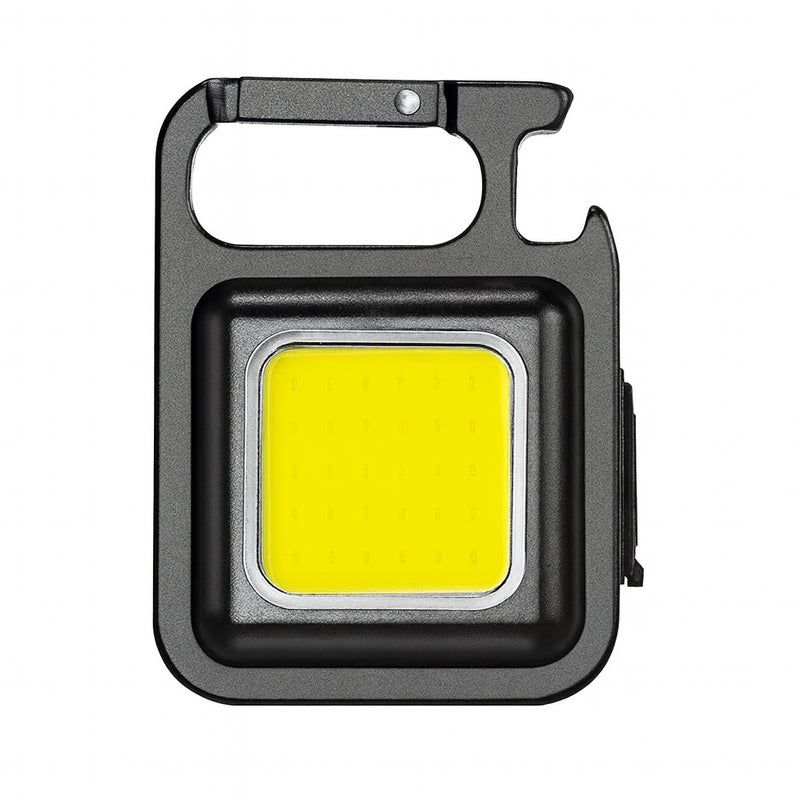 Latarka LED COB 5W brelok akumulatorowa lampka USB-C czarna XUDO