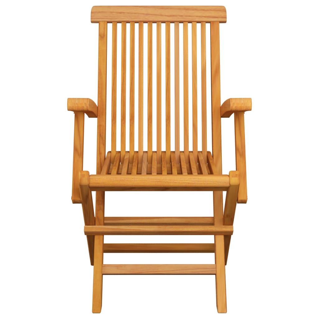 Chaises de jardin avec coussins bleu clair lot de 6 Teck massif vidaXL - 5