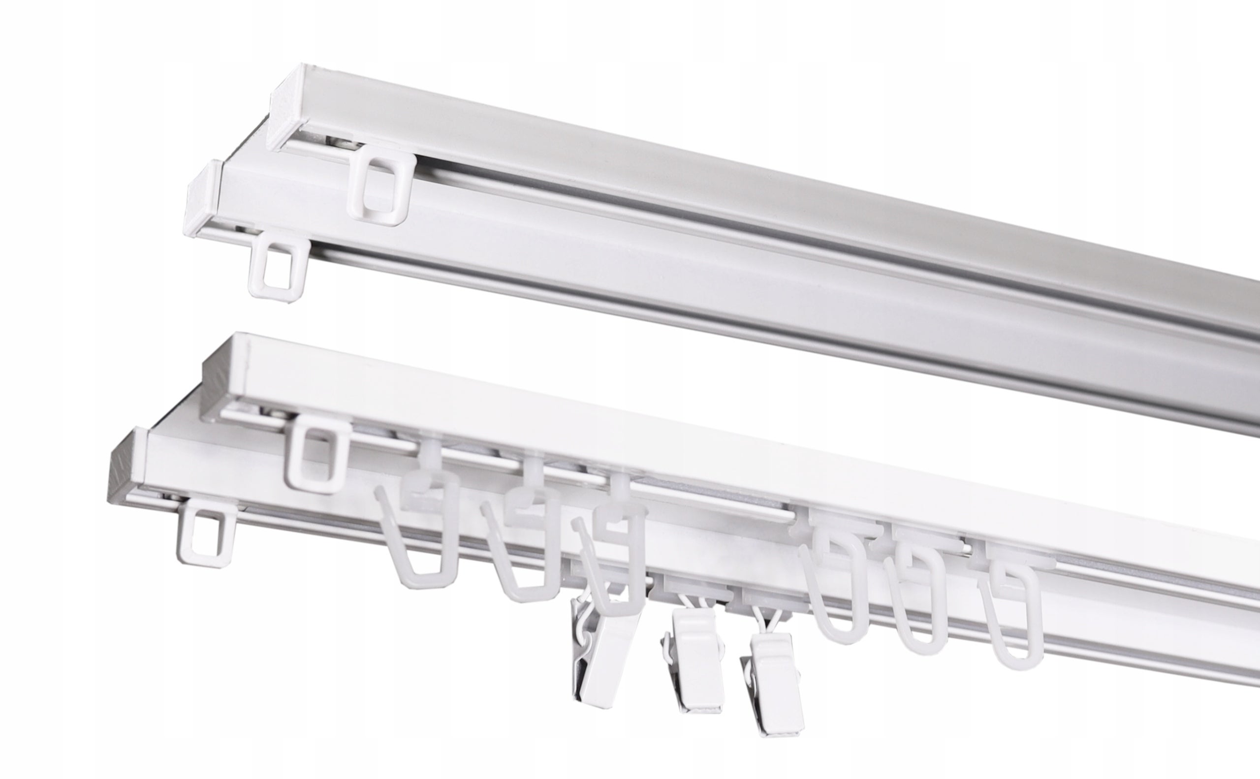 Karnisz szyna sufitowa aluminiowa dwutorowa TWIN Biała 330cm