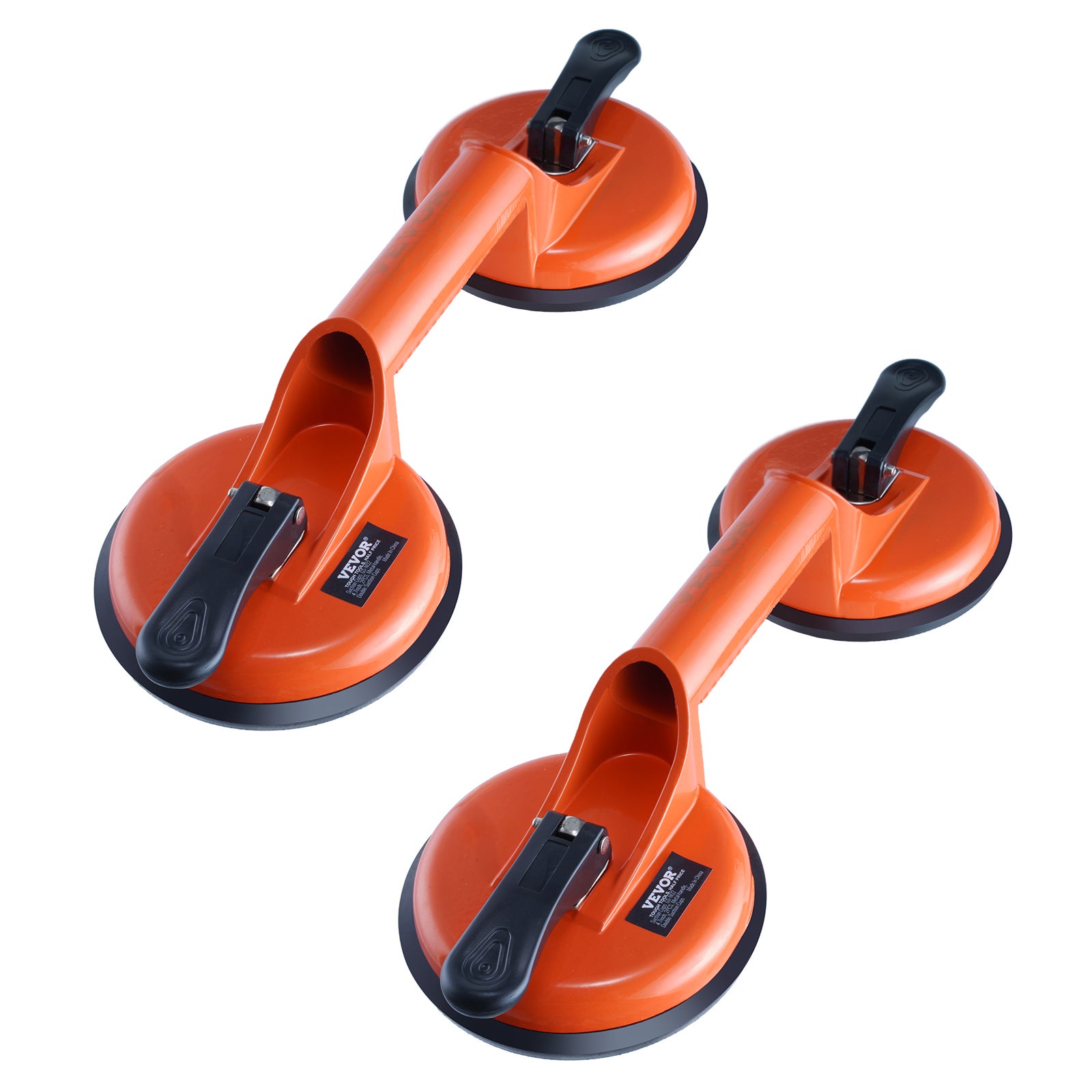 Ventouses Double 119 mm 2PCs SucceBuy pour Carrelage et Verre, Poignée Aluminium, Charge 150 kg, Pose Granit, Métal et Bois - 9