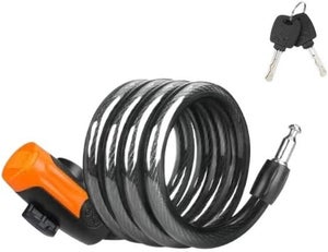 Antivol Câble Pour Trottinette électrique, Vélo, Moto - 120 Cm, Câble Acier 12 Mm, 2 Clés - BABEJIA