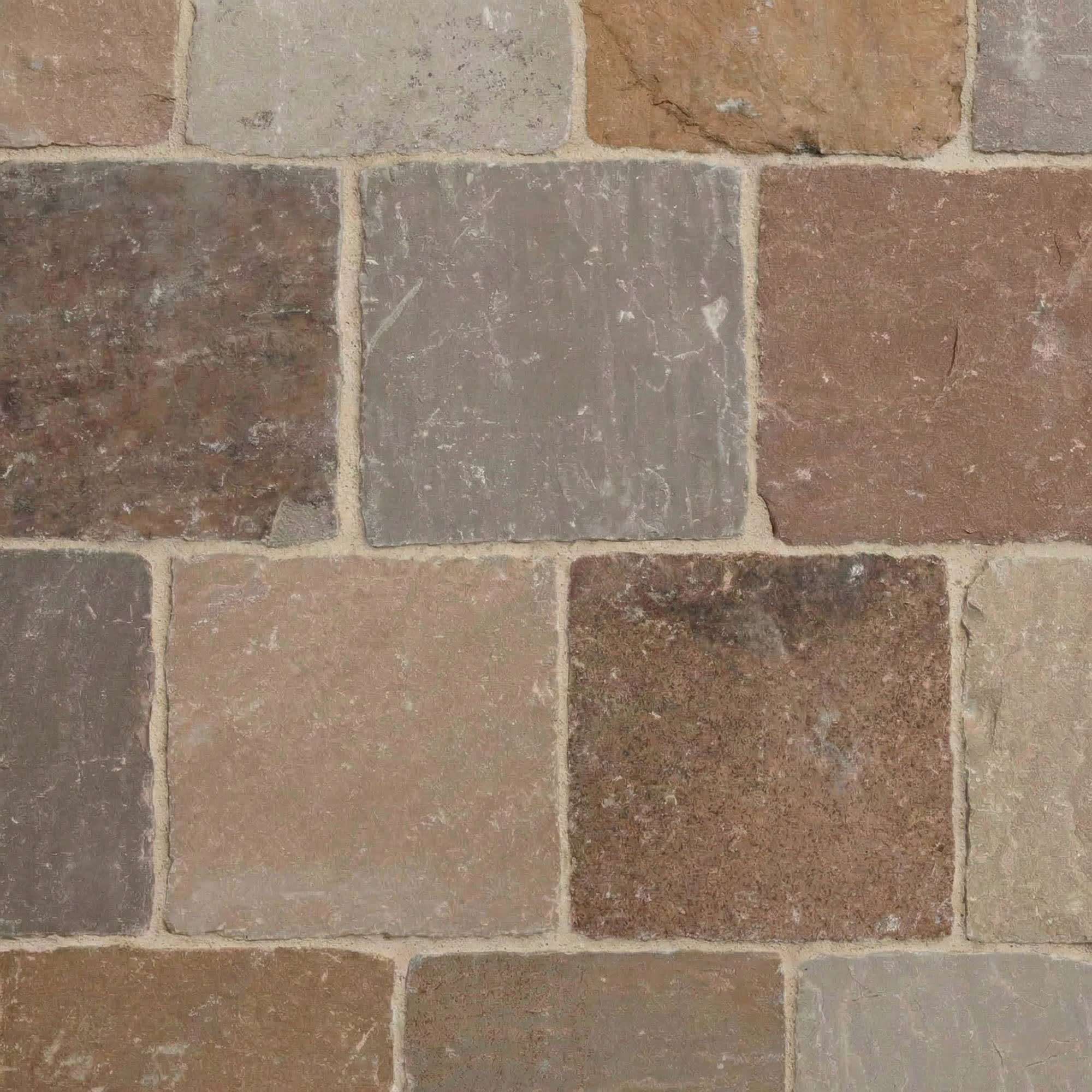 Pavé Grès Kandla Multicolore 14x14x5-7 cm (vendu au m² - 42 pavés/m²) - RO'MA NATURE - 4
