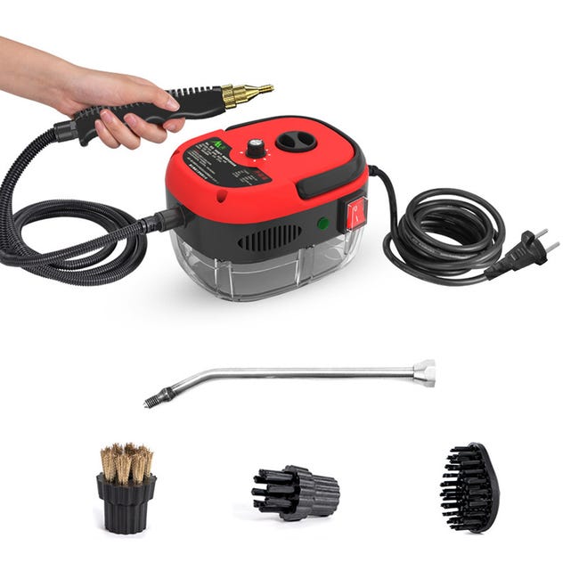 Nettoyeur Vapeur Portable 2500W – Machine Haute Pression avec Brosses ...