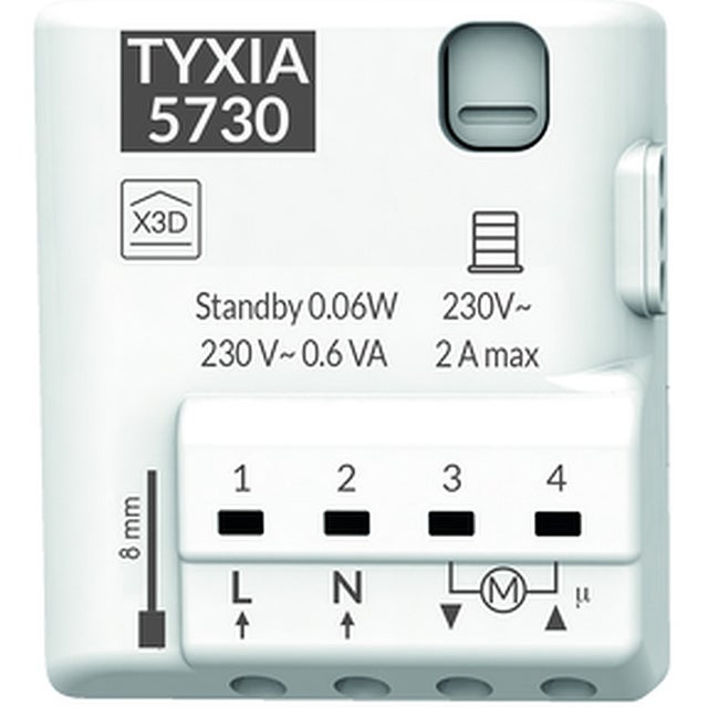 Ricevitore nanomodulo TYXIA 5730 per tapparelle motorizzate funzione Salita/Discesa/Stop - DELTA DORE