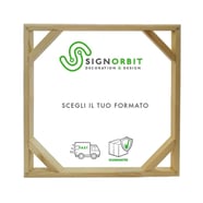 Telaio Quadrato Assemblato Misura 90 X 90 Cm In Legno Light wood 