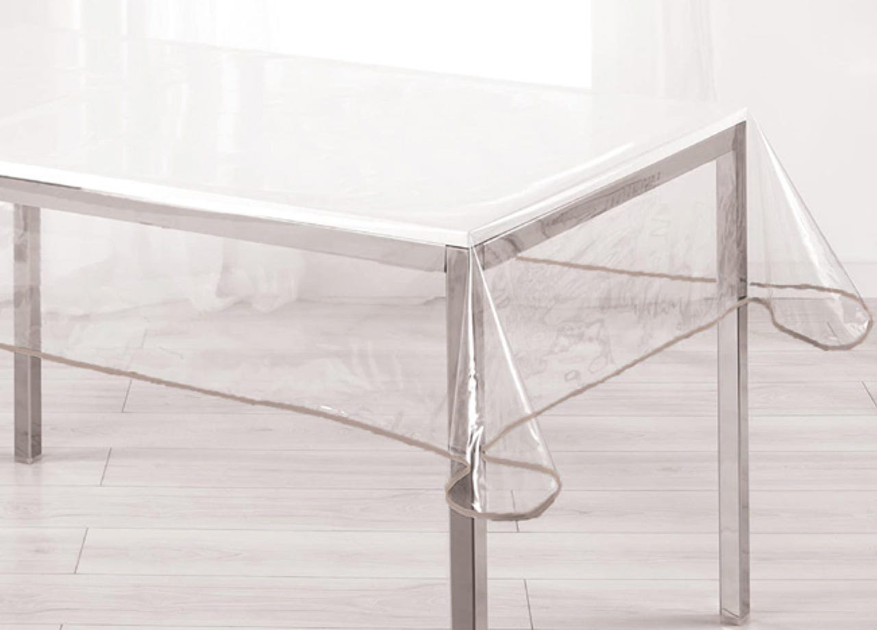 Tovaglia Antimacchia Plastificata Crystal PVC Trasparente Proteggi