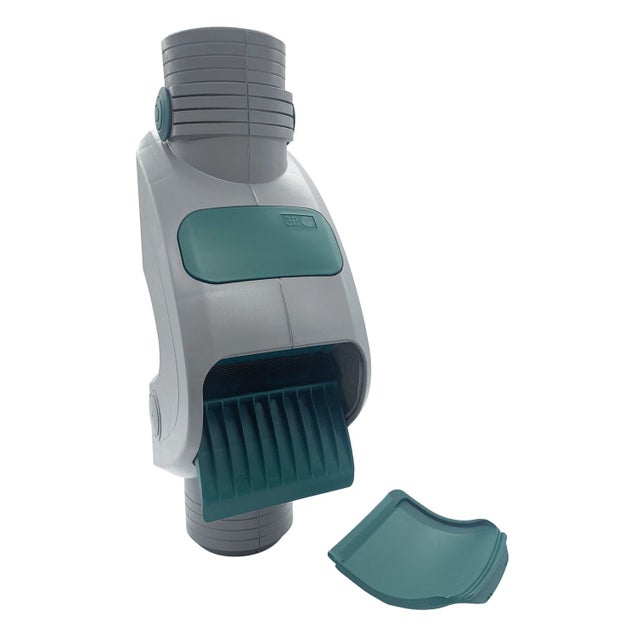 Filtre Eau De Pluie Gouttière Rainus 80 Ou 100 Mm Gris Pour Récupération Eau De Pluie