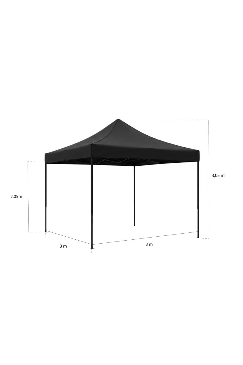Regalos Miguel - Carpas Plegables 3x3 - Carpa 3x3 Basic - Negro - 3