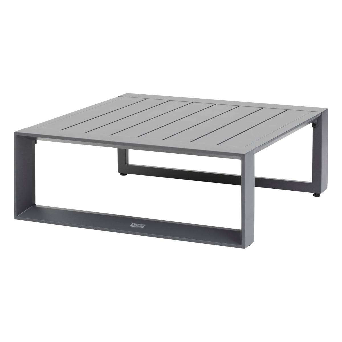 Table basse de jardin carrée "Allure" graphite 79 x 79 x 30cm en ...