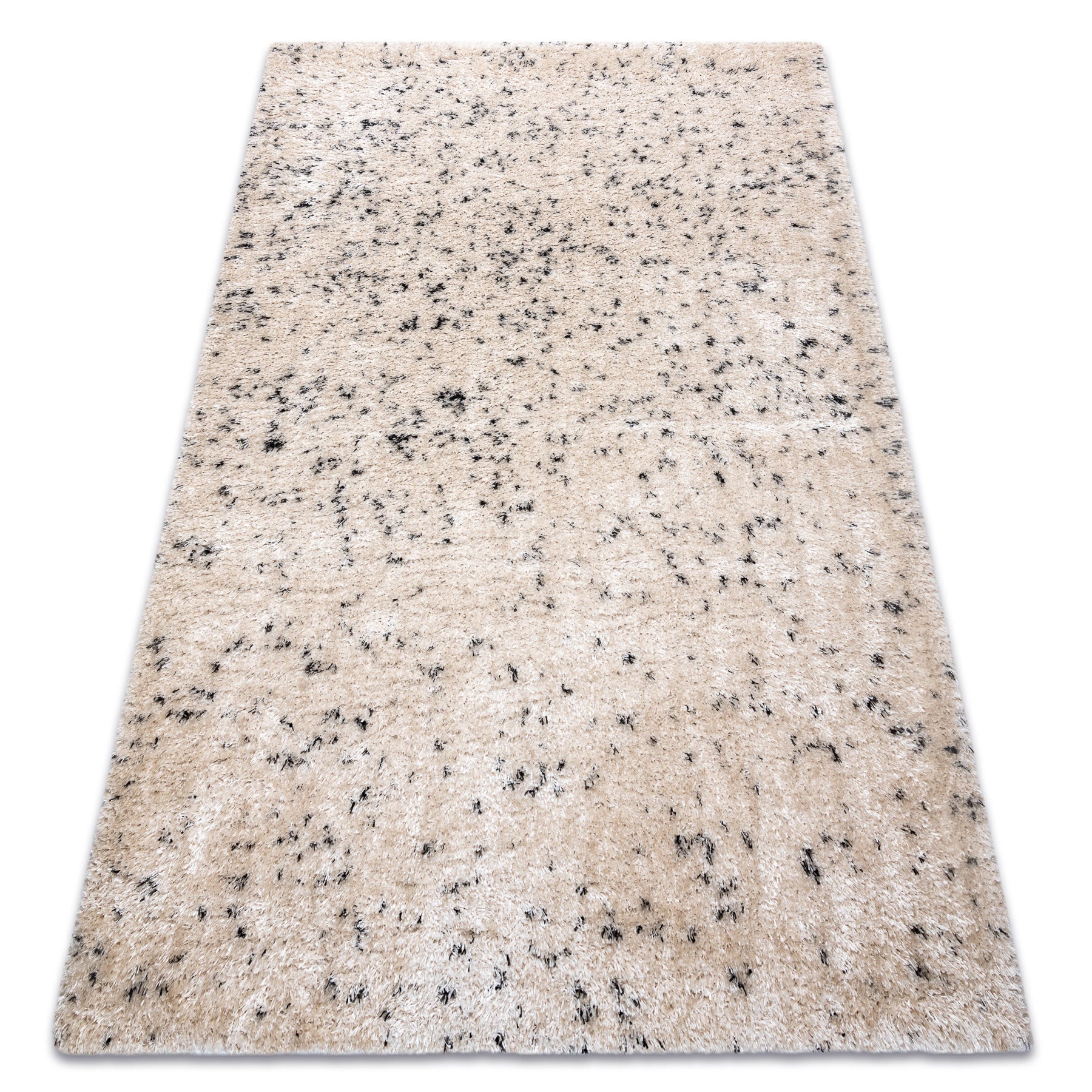 Dywan FLUFFY 2372 shaggy sól i pieprz - krem / antracyt 160x220 cm