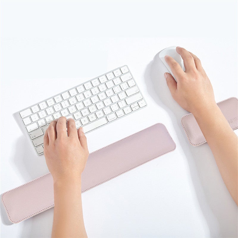 Poggiapolsi Per Tastiera E Mouse In Memory Foam - Ergonomico, Antiscivolo, Nero - Foto 2