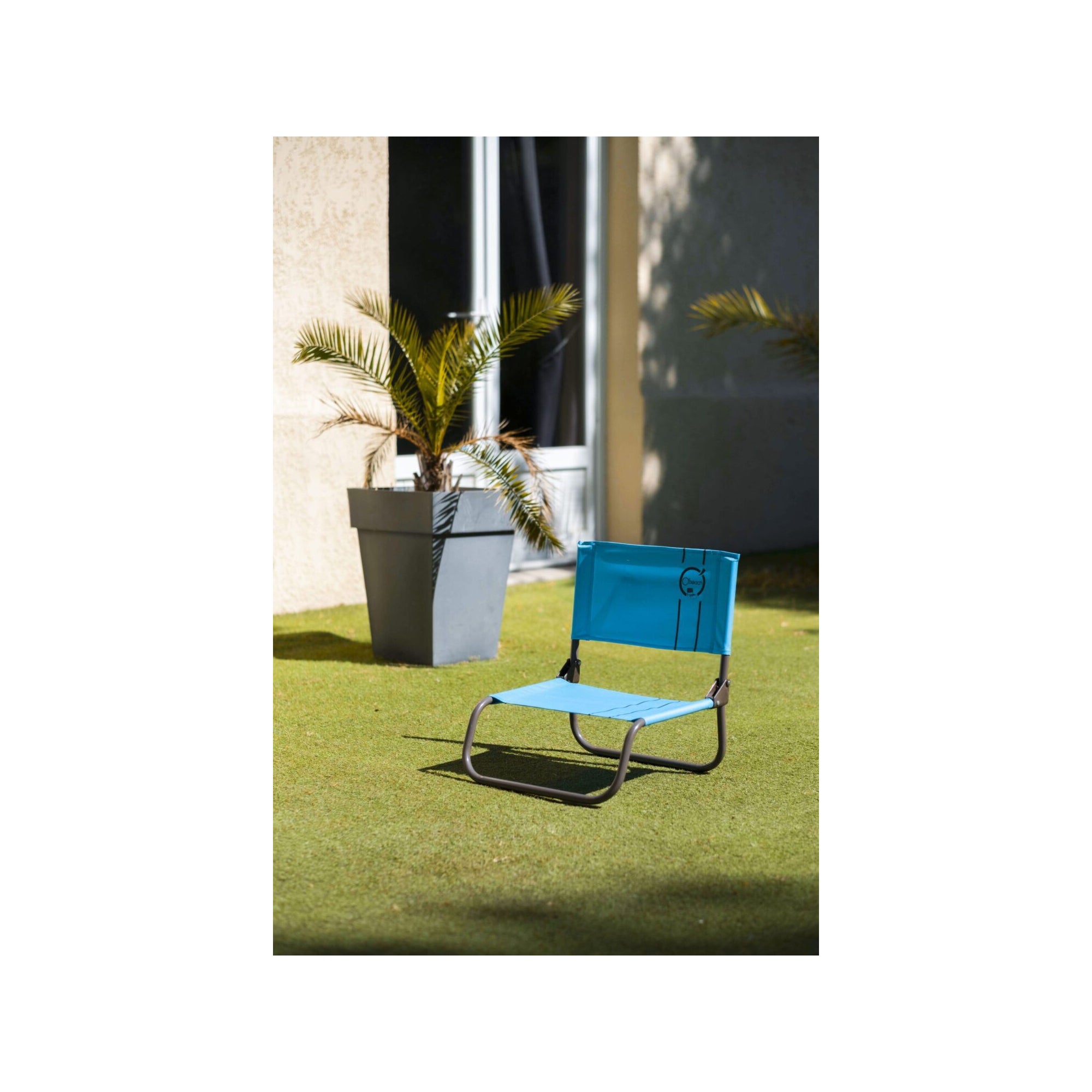 Lot de 2 chaises cale-dos de plage 1 pliure - O'Beach - Dimensions : 40 x 50 x 45 cm - 2