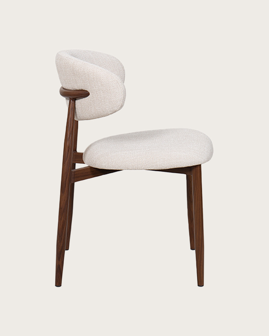 Kerin - Lot de 2 chaises en tissu et pieds métal - 5