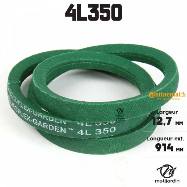 Courroie Trapézoïdale Neuve D&D DURA-PRIME A33 (4L350) - 1/2 X 35 Pouces - Pour Transmission