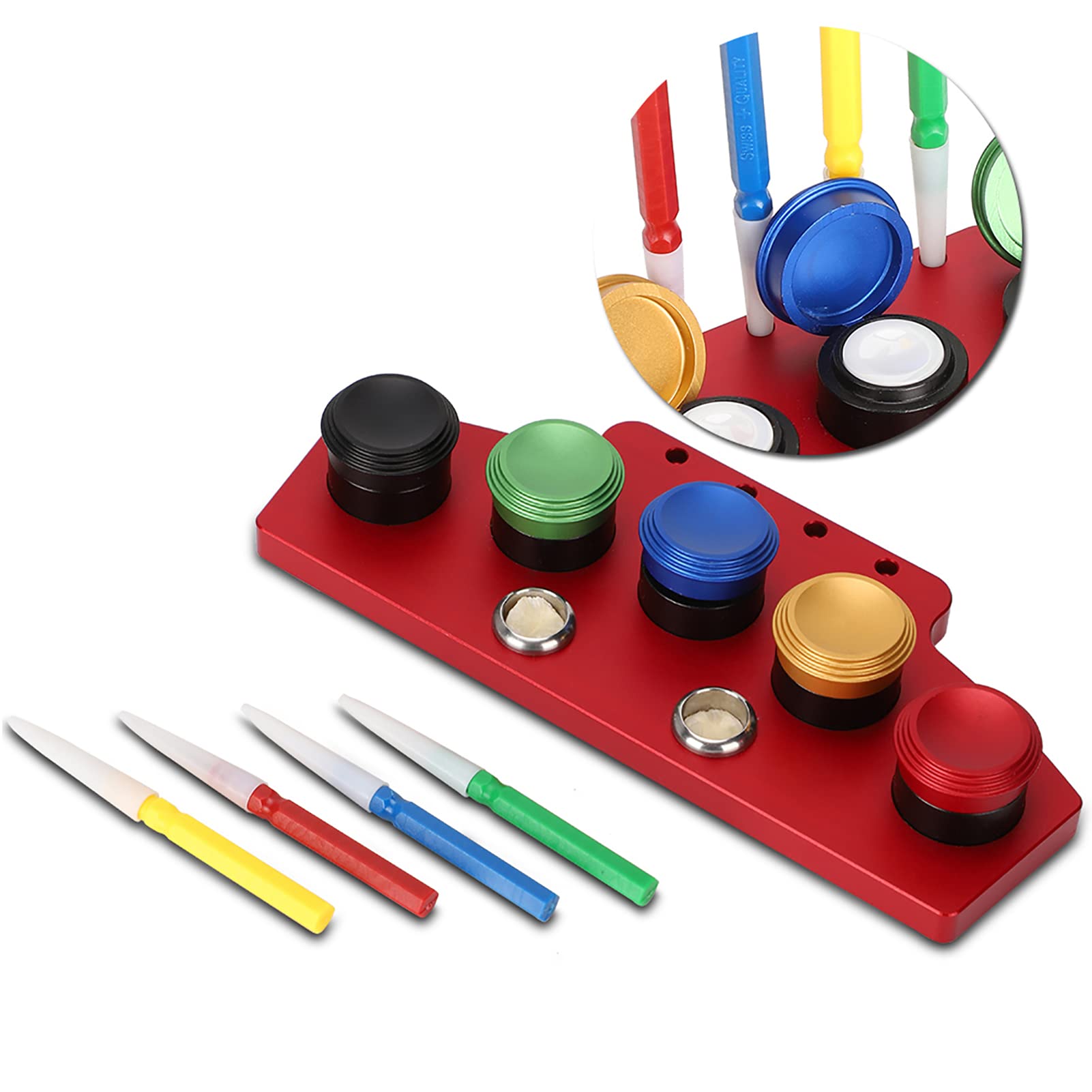 Set De 3 Porte-montres En Métal Pour Réparation - Base Fixe Pour Mouvement De Montre