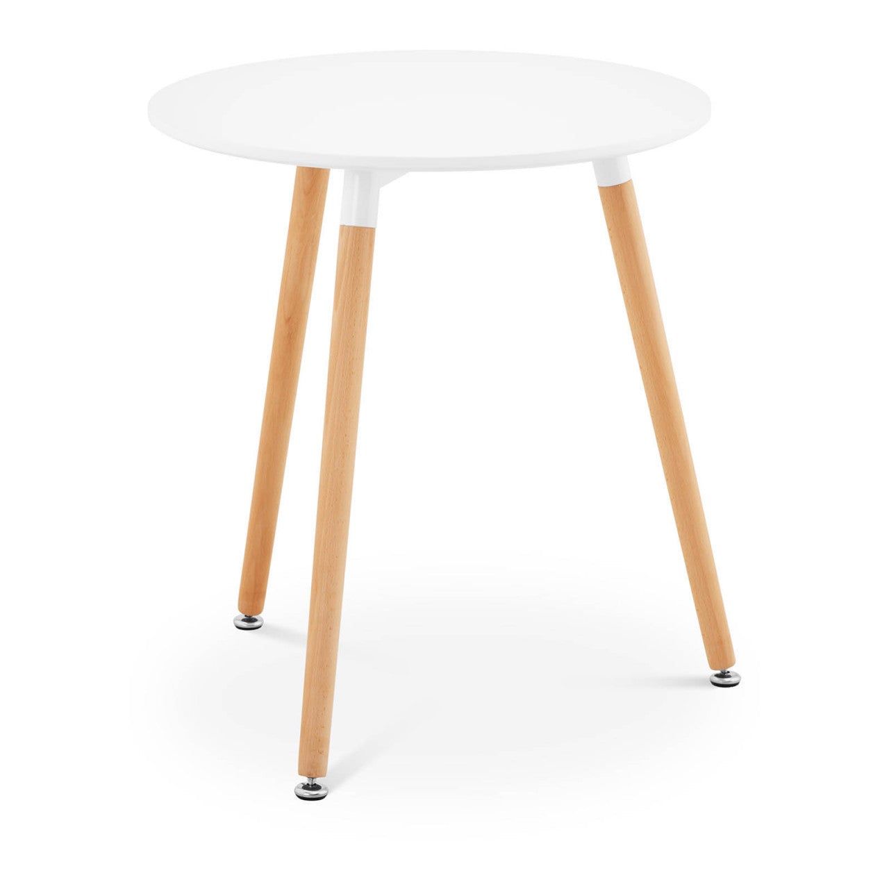 Tables Salle Manger Cuisine Plateau Rond Diam Tre Cm Coloris Blanc