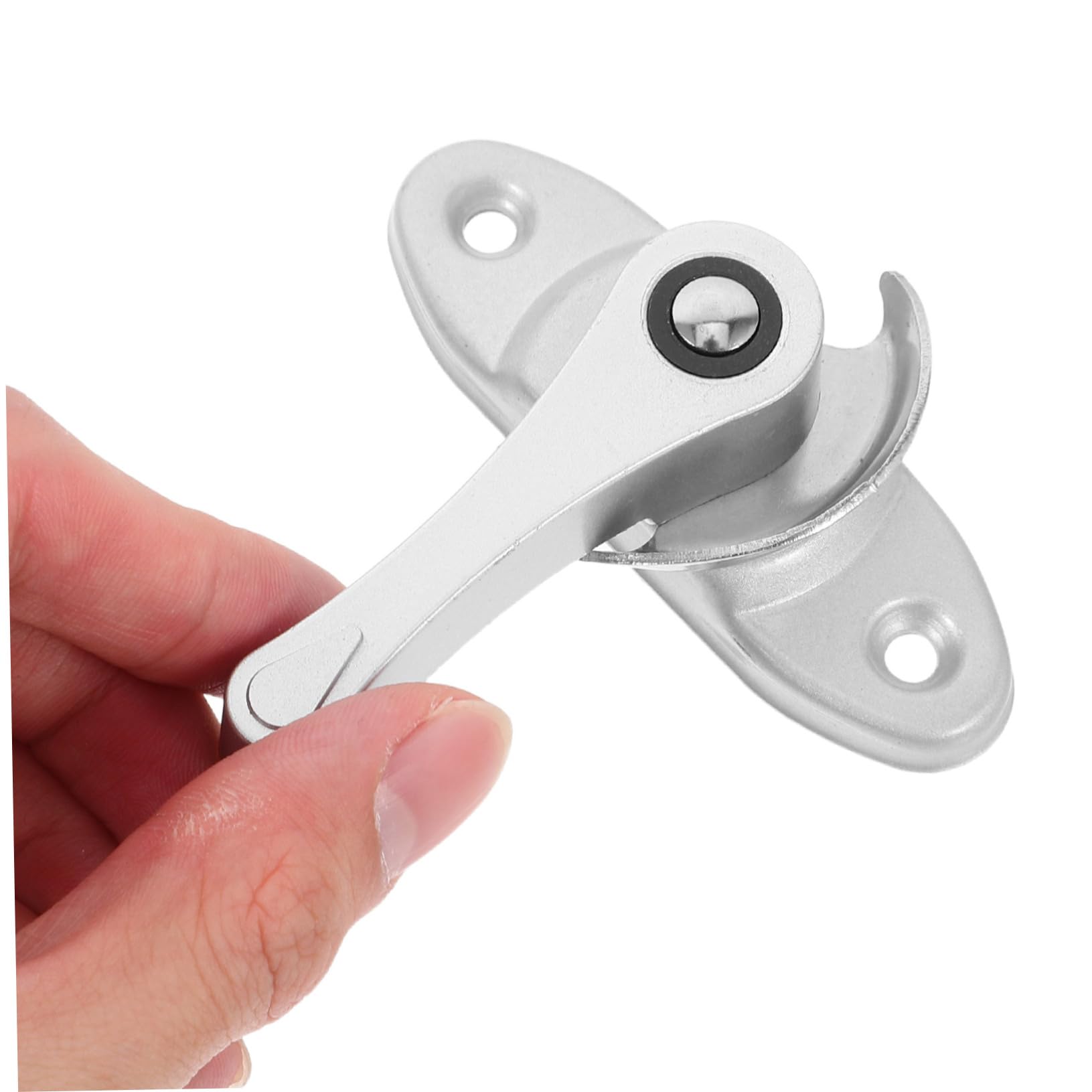 Lot de 2 serrures de fenêtre élégantes en forme de croissant — Serrures à sécurité renforcée conçues spécifiquement pour les portes coulissantes. - 5
