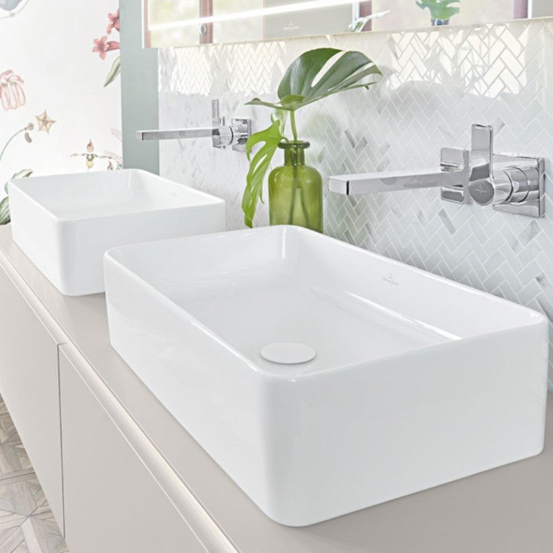 Vasque a poser carree VILLEROY ET BOCH Collaro Blanc - 2