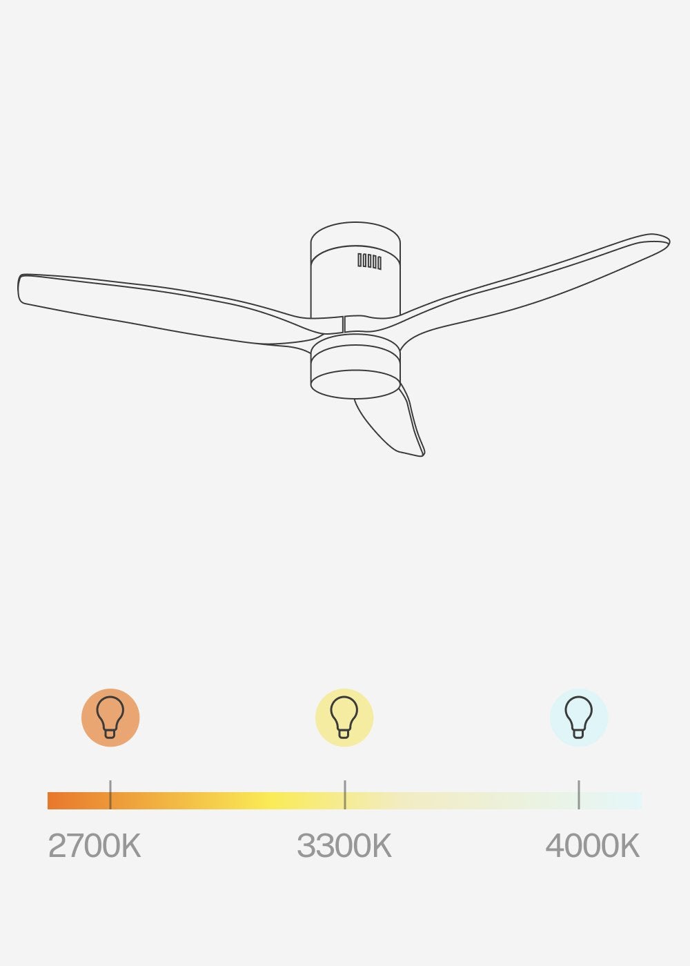WIND CALM NATURAL WOOD M - Ventilador de techo 40W silencioso 100% madera - Con luz - sin WIFI - 7