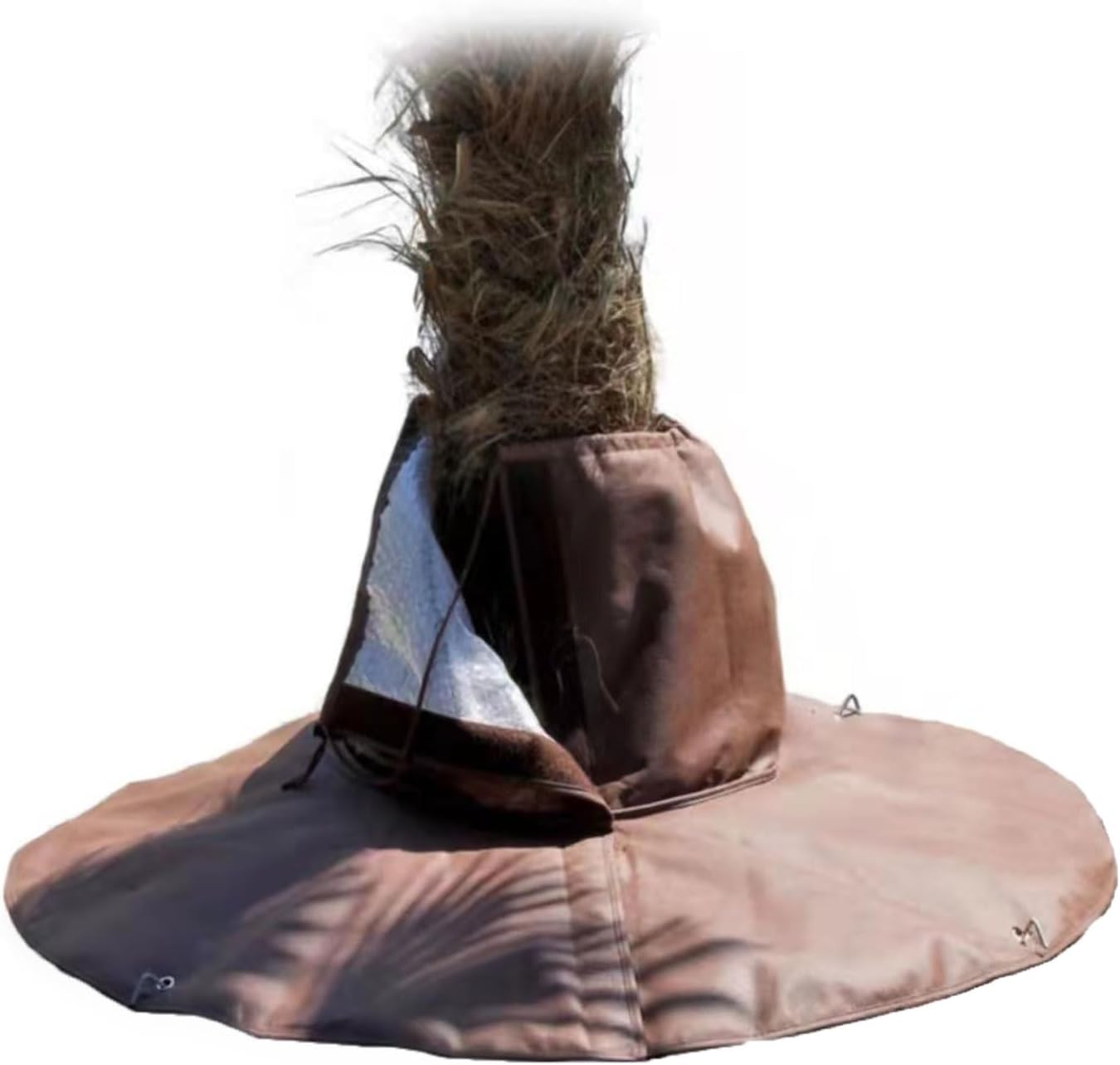 Zabezpieczenie korzeni przed mrozem w folii bąbelkowej - zapobiega uszkodzeniom korzeni przez mróz - 1 szt. - brązowe, 28 × 30 × 4 cm