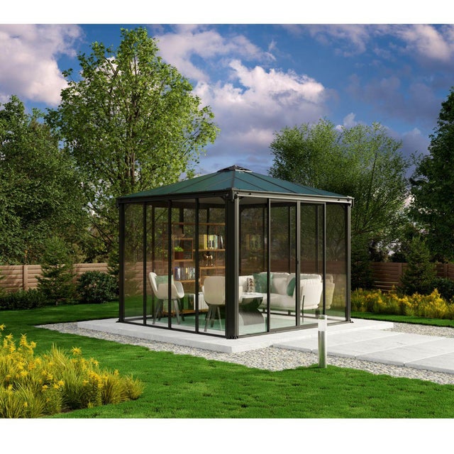 Palram - Canopia Aluminium Wintergarten Ledro 3000 | Grau | 295x295x276 cm