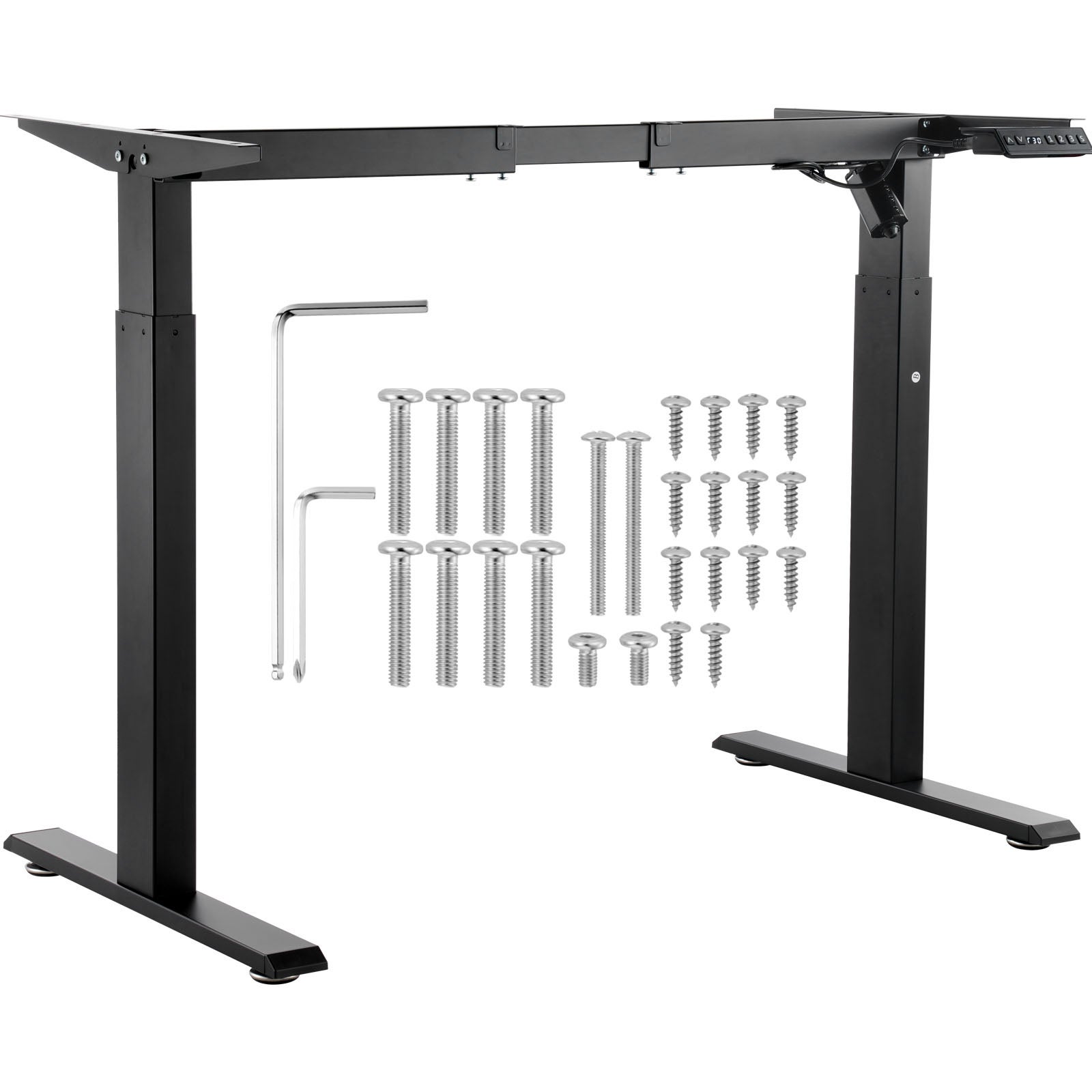Telaio Scrivania Elettrica Regolabile In Altezza: Da 71 A 118 Cm, Memoria Preimpostata, Capacità 70kg - Nero