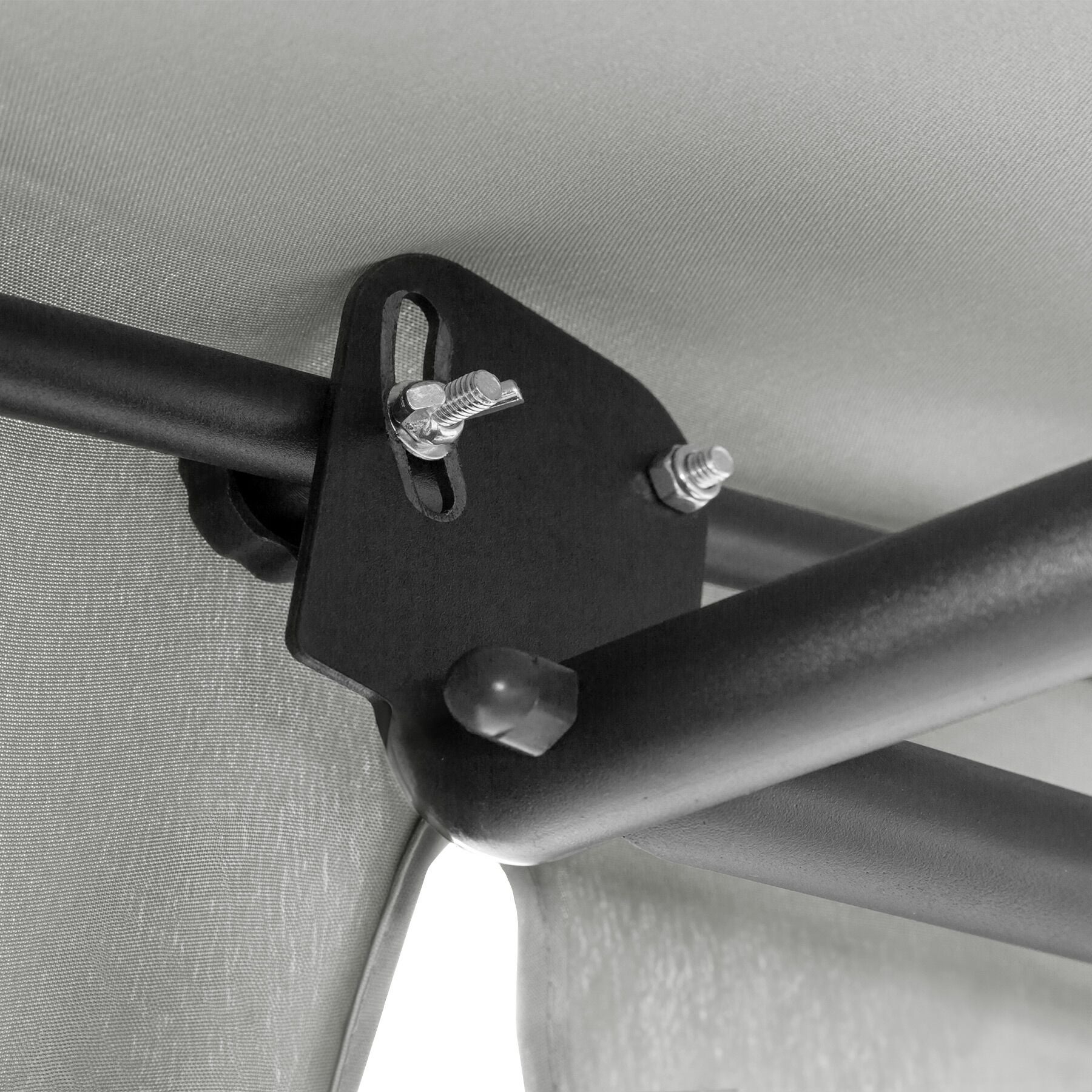 Transat de jardin en polyester et structure en métal 2 places avec pare-soleil réglable 185 x 195 x 142 - 175 cm TECTAKE - 4