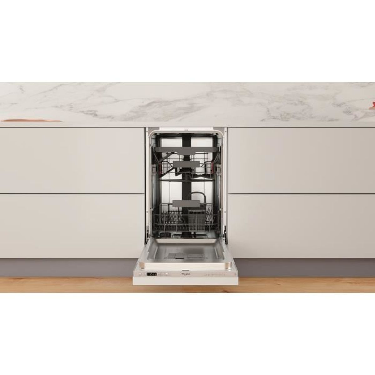 Lave vaisselle compact encastrable Whirlpool WSIC3M27C 10 couverts 47 dB - 3
