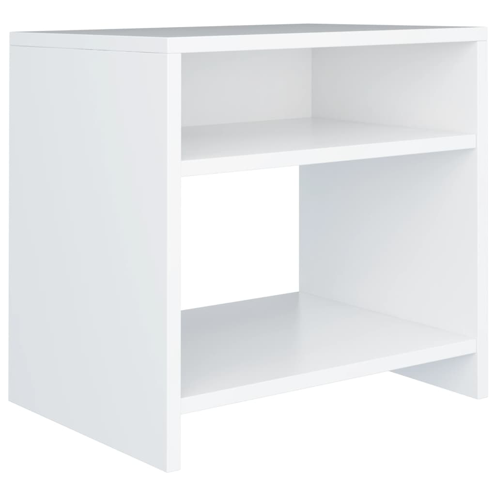 Mesita de noche madera blanco 40x30x40 cm Unico / Blanco - 2