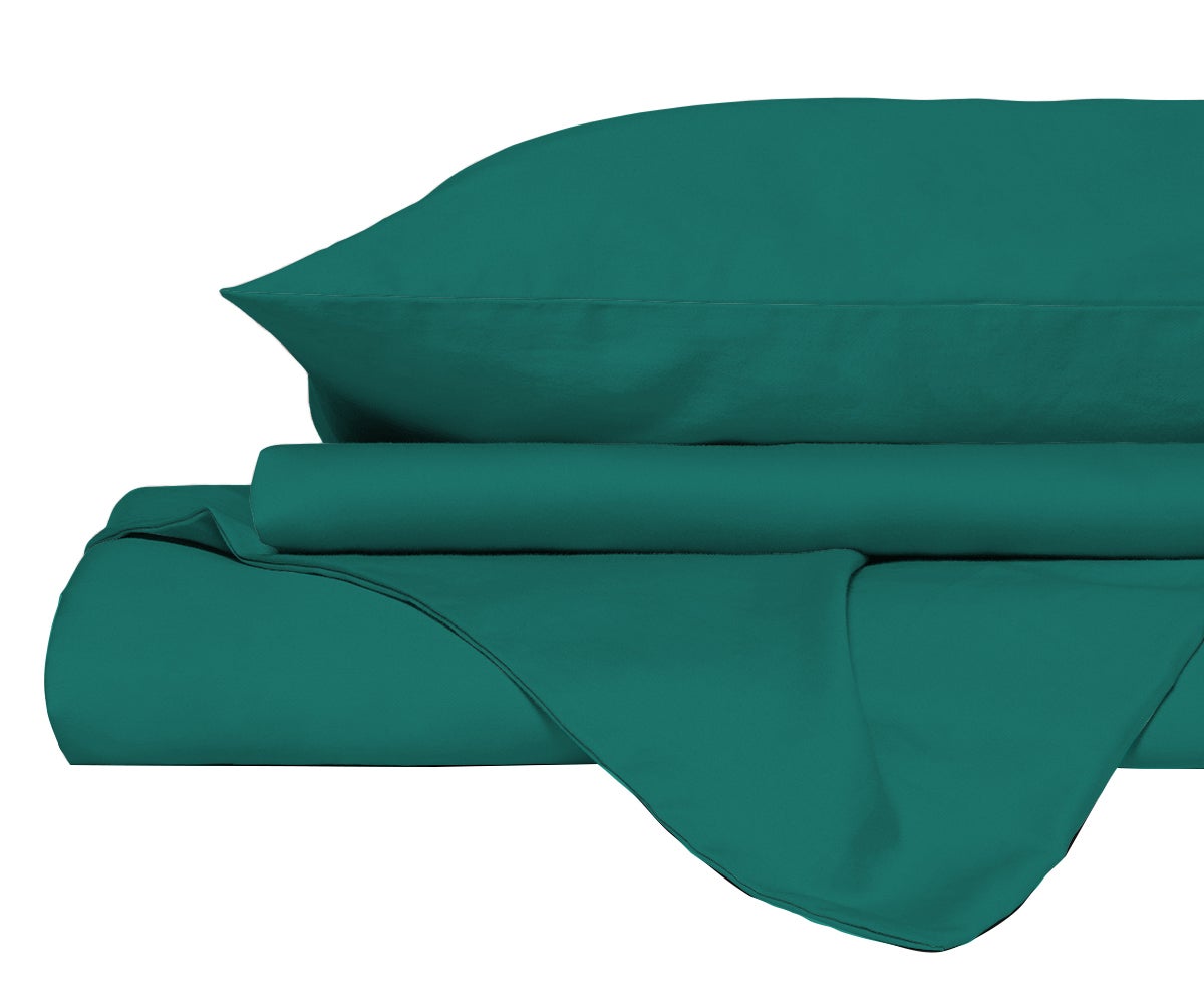 Housse de couette Elegant, 2 places, made in Italy, vert eau | Leroy Merlin