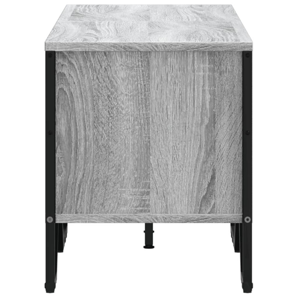 Meuble TV sonoma gris 122x34x41 cm bois d'ingénierie - 5