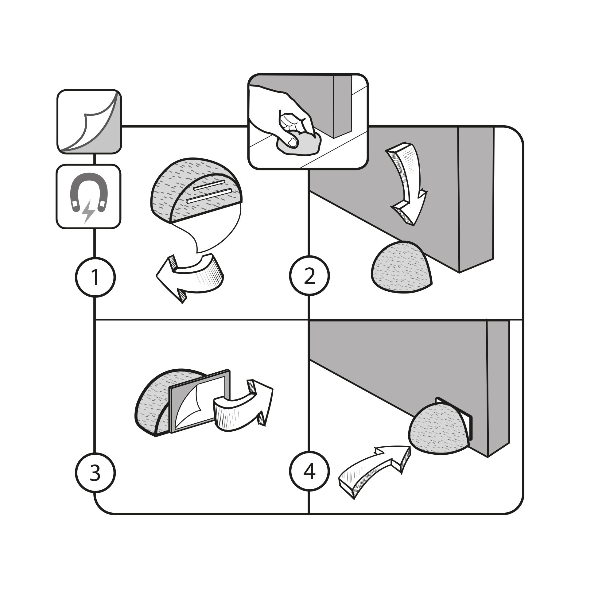 Retenue de porte | Style fonctionnel | Protège les murs et les portes contre les impacts | Fabriqué en hêtre | Finition hêtre laqué transparent | - 3