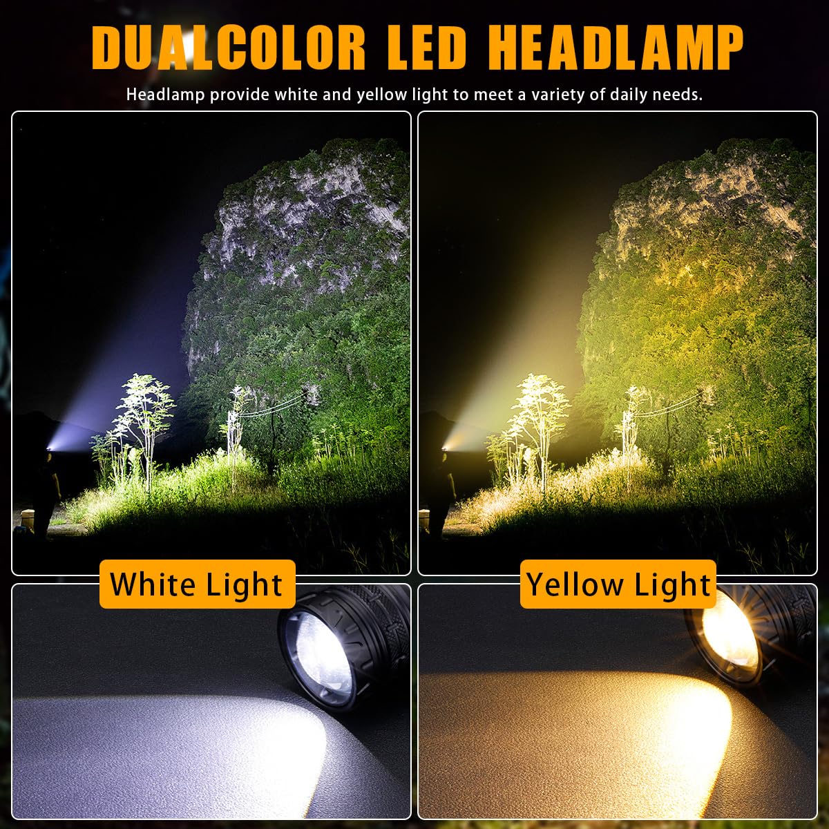 Linterna Frontal Homirty Recargable - 9 Modos LED, Sensor De Movimiento, IPX5, Ideal Para Running Y Camping