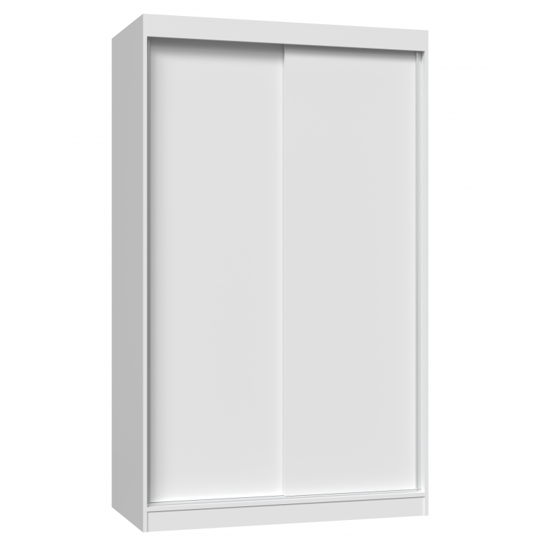 Armoire à Portes Coulissantes 105 X 120 Cm – Gris Clair, 2 Tablettes Réglables, Serrure Incluse – Rangement Bureau Ou Maison