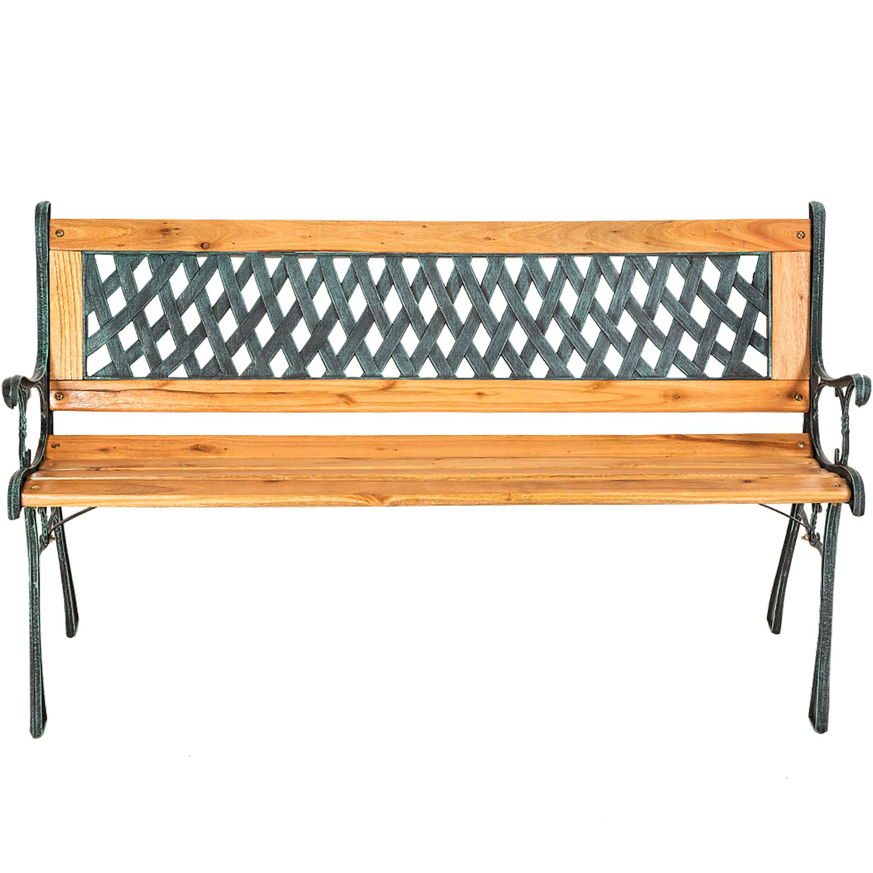 Banc de jardin en bois 2 places 128 x 51 x 73 cm TECTAKE - 2