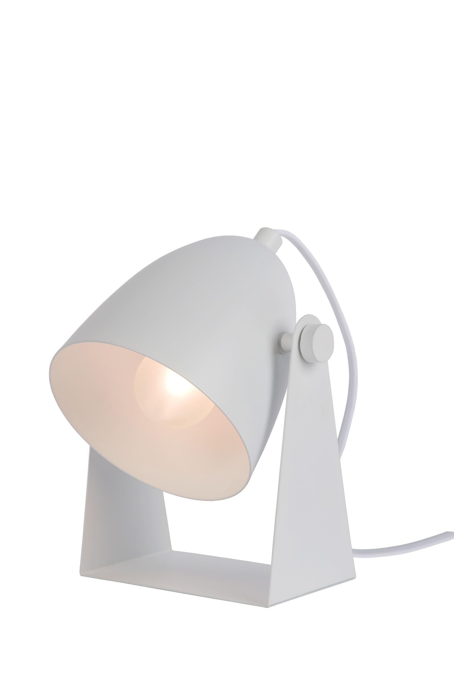 Lampa stołowa Chago biała 1xE14x40W Lucide