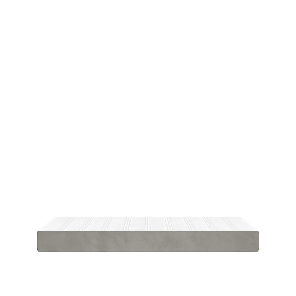 Materac vidaxl Sprężyny kieszeniowe Komfortowa pianka szary 100x200 cm