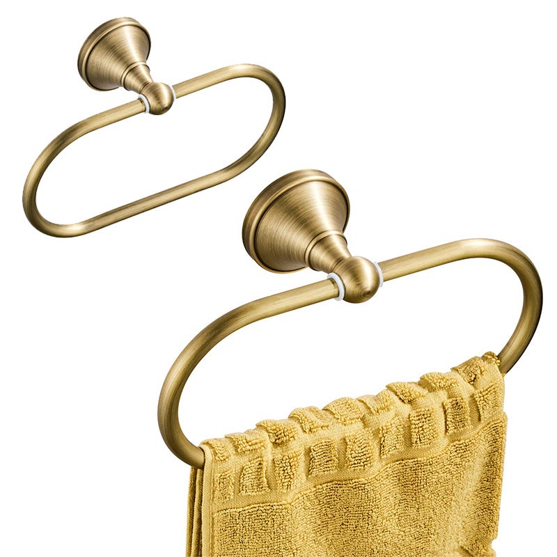Lot De 10 Porte-serviettes (ronds De Serviette) En Métal Doré Vintage - Occasion