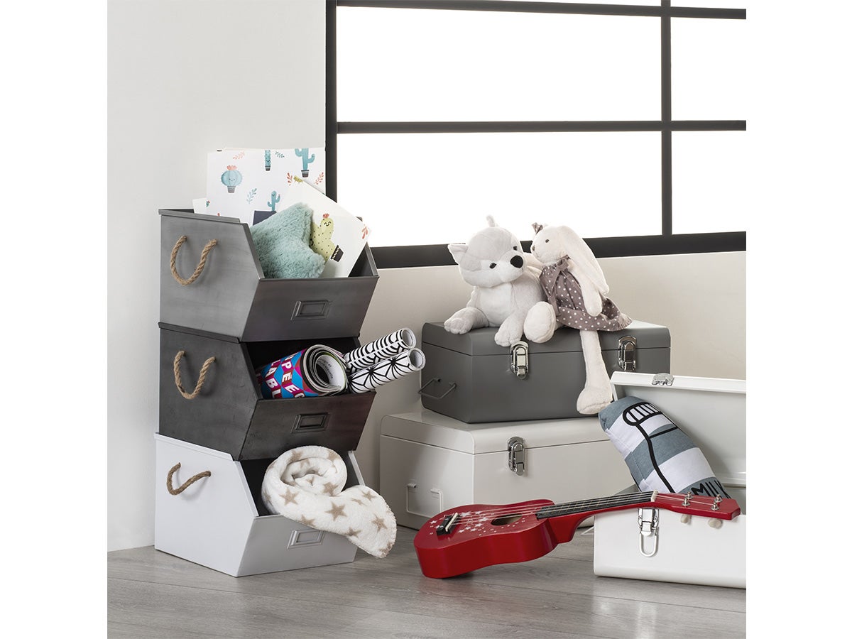 Set de 2 cantines enfant - rose - métal - Atmosphera créateur d'intérieur - 5