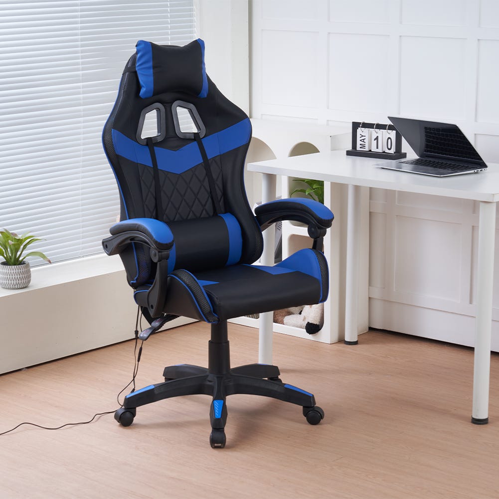 Yaheetech Poltrona da Ufficio Sedia Scrivania Ergonomica Reclinabile in Yaheetech Poltrona da Ufficio Sedia Scrivania Ergonomica Reclinabile in
