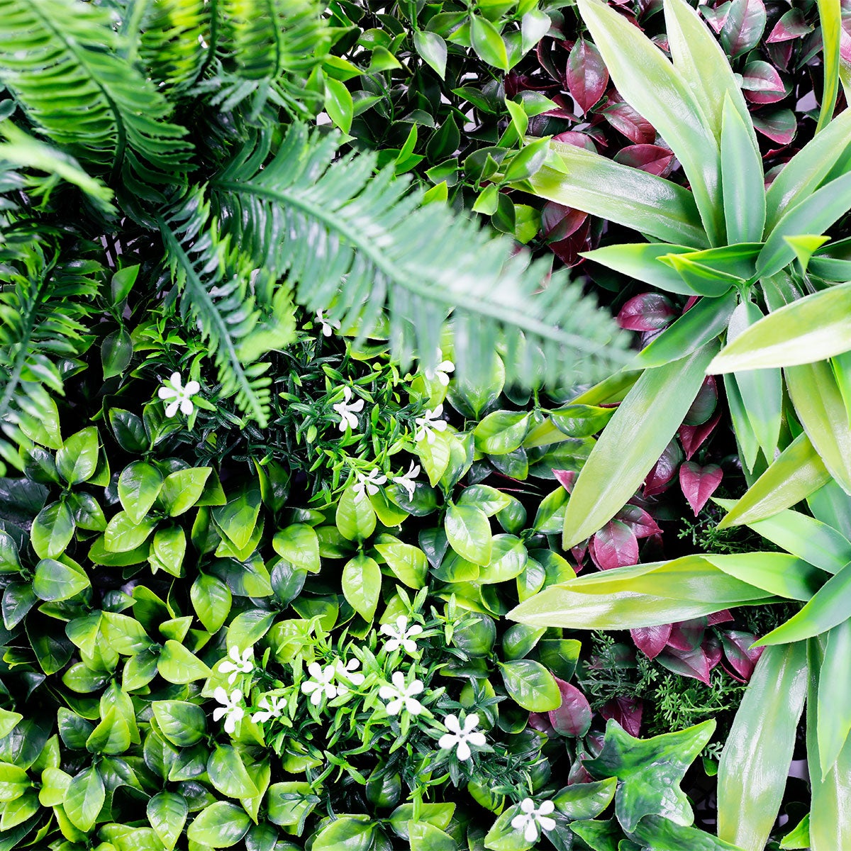 Mur végétal artificiel Jungle 1 × 1 m – un décor végétal pour balcon et clôture - 10