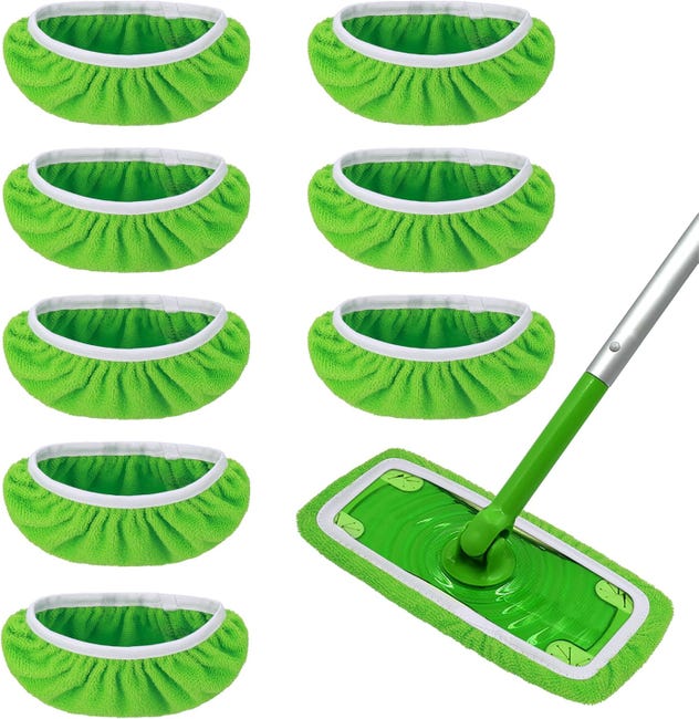 Chusteczki nawilżane Swiffer, 8 sztuk, skuteczne zbieranie brudu, na mokro i na sucho, skuteczne czyszczenie