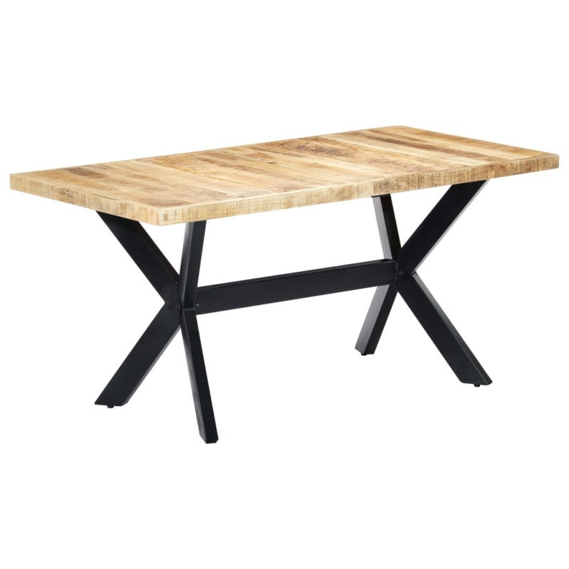 Stół do jadalni vidaXL industrialny z litego drewna mango 160x80x75 cm