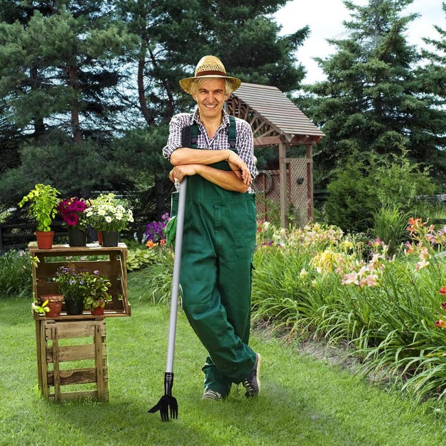 6 Griffes Outil de désherbage léger 44,5 pouces avec plateforme de pied, arrache-mauvaises herbes manuel pour pelouses et patios - 5