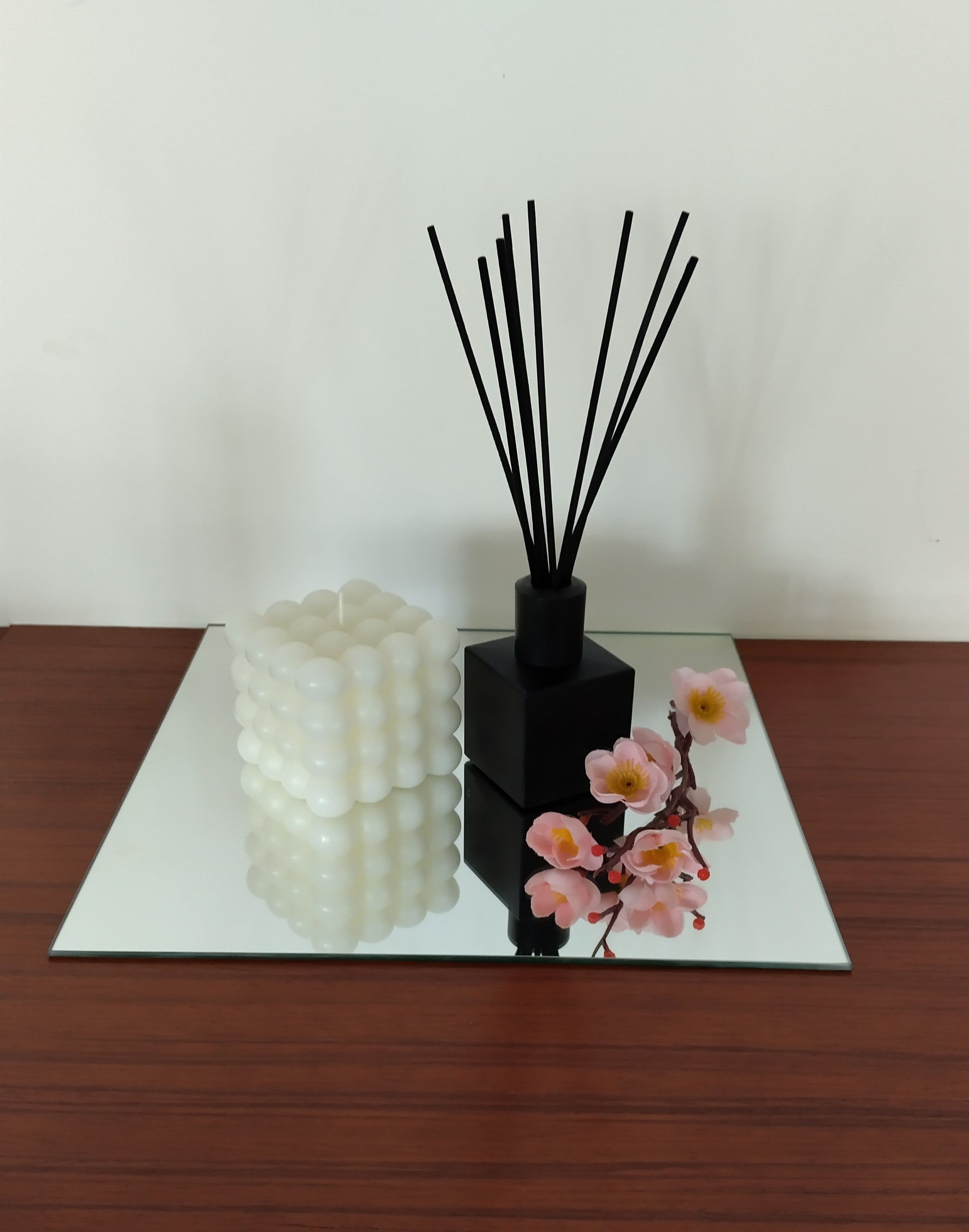 BD ART Lot de 9 MIROIRS carrés 20x20 cm en verre. Miroirs collés - 4