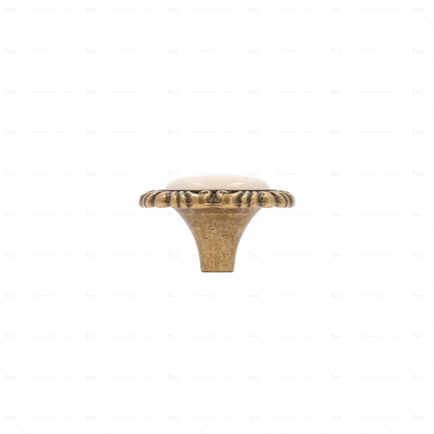Bouton pour meubles en zamac et Porcelaine Diamètre 41mm Florence antique - 7