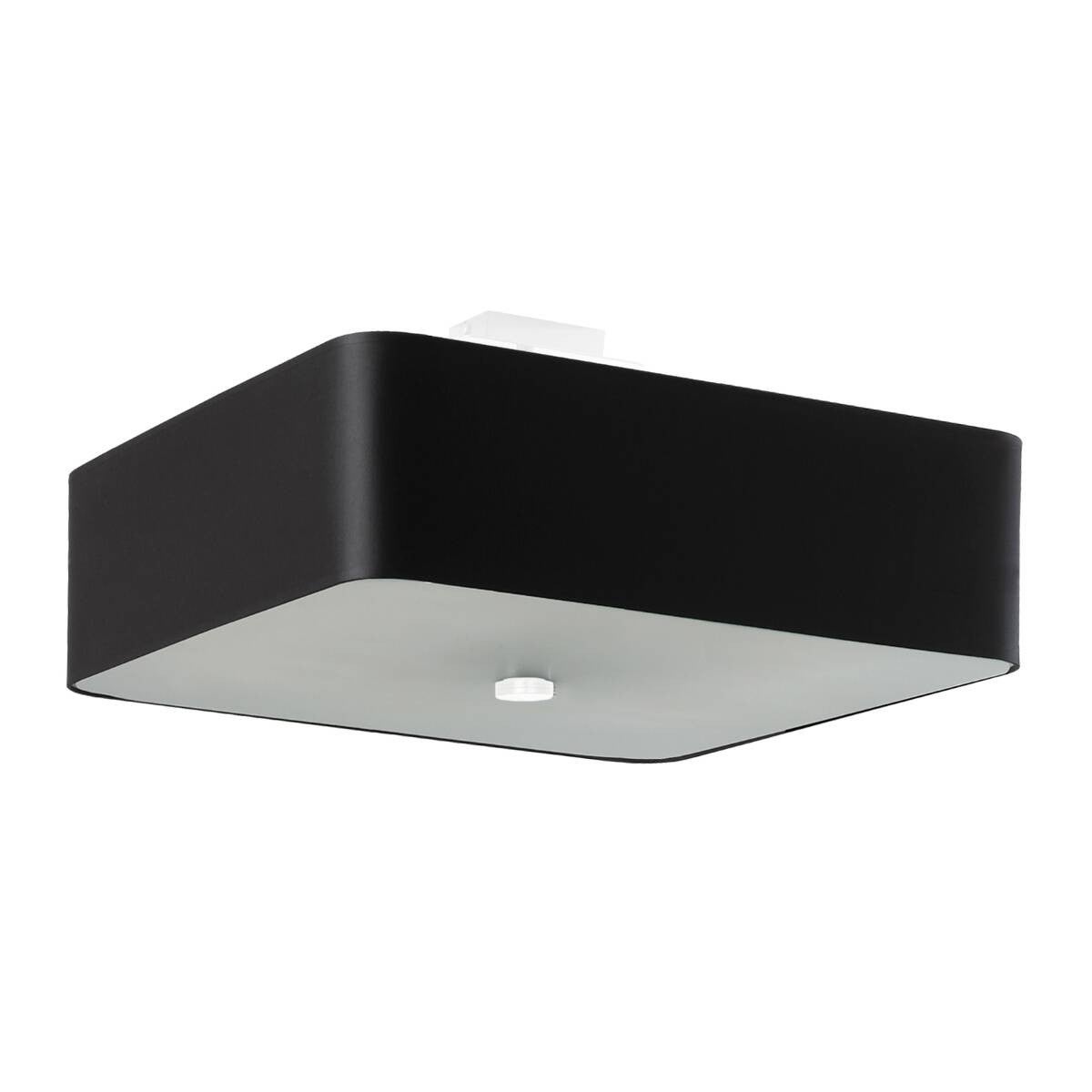 Lampa sufitowa wisząca Lokko czarna 5xE27x15W wym: 25 x 45 x 45 cm tkanina Sollux Lighting