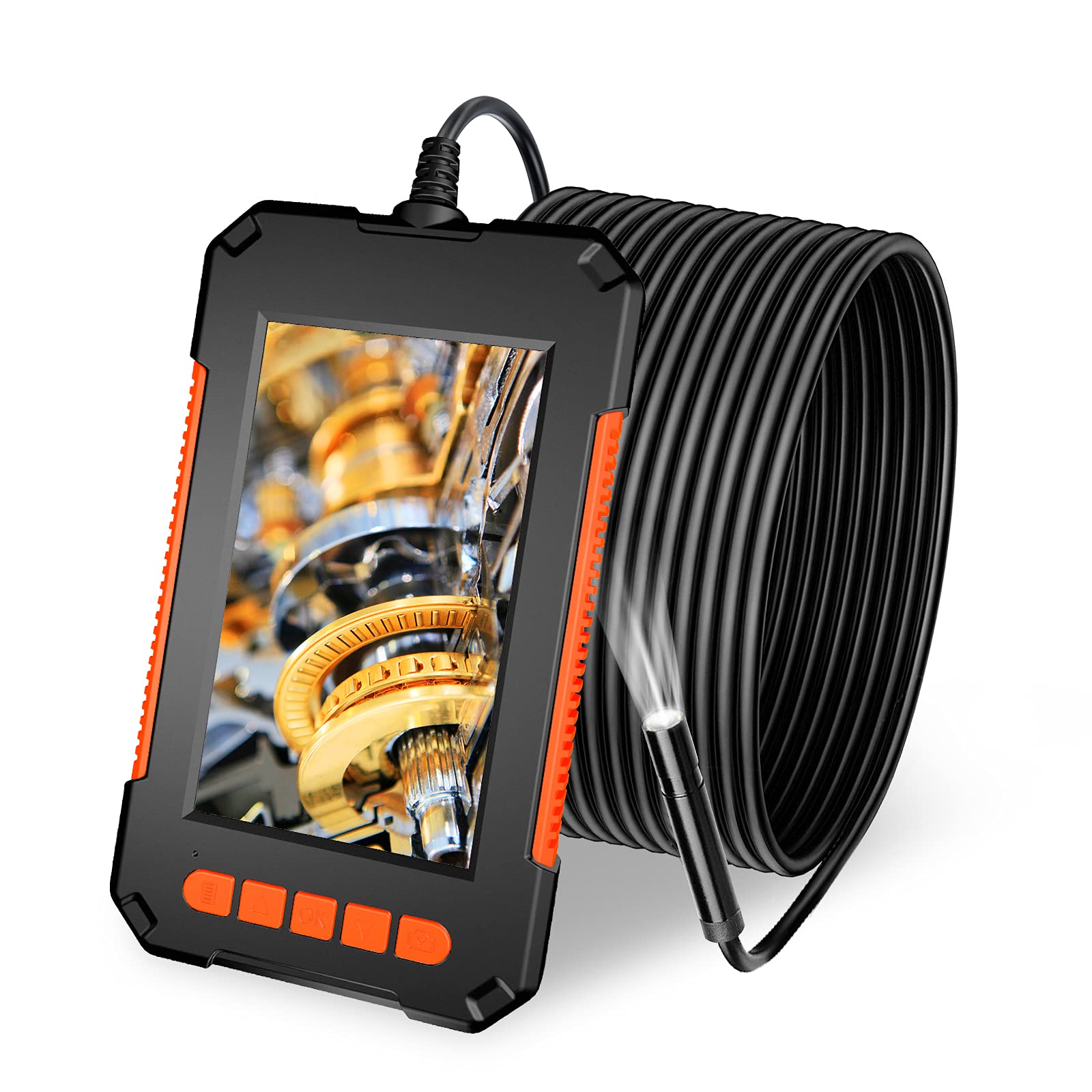 QIIC Caéra Endoscopique, 1080P HD Endoscope Avec Zoo 2X, IP67 Caera Inspection Canalisation